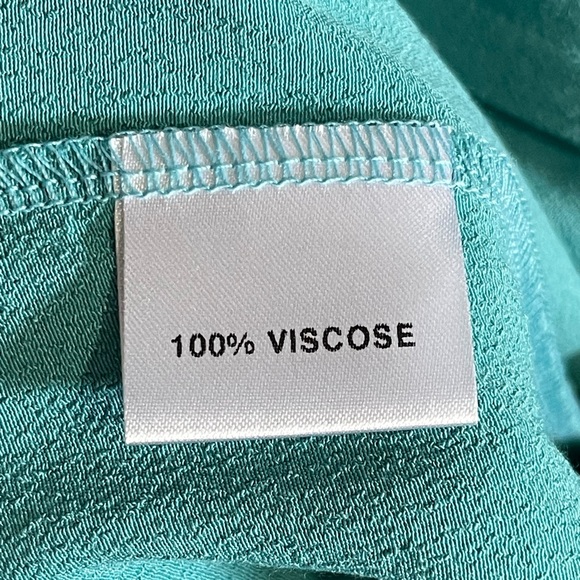 House of Foxy 1940s style blouse in bright duckegg UK size 12 - Picture 13 of 14